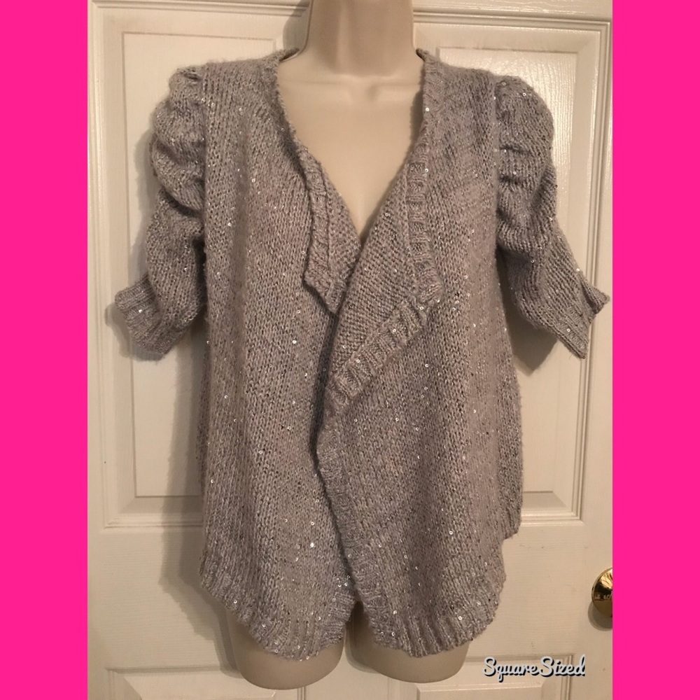 Gray sequin sweater - Picture 3 of 5